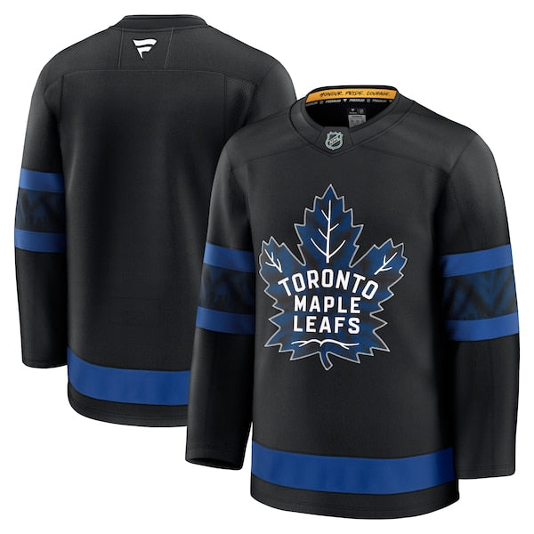 Toronto Maple Leafs Alternate Premium Jersey - Black/Blue/White - Image 3