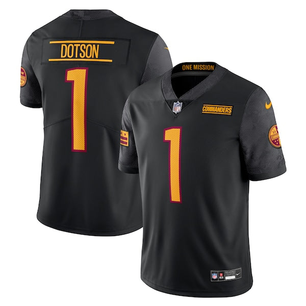 Jahan Dotson Washington Commanders Nike Alternate Vapor Untouchable Limited Jersey - Black/Burgundy - Image 2