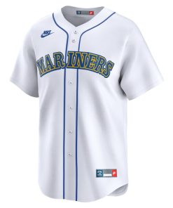 Alternative view of Seattle Mariners Nike Cooperstown Collection Limited Jersey - White