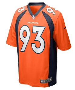 Alternative view of Troy Jones Denver Broncos Nike Game Jersey - Orange