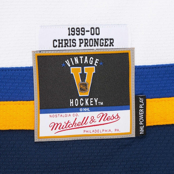 Chris Pronger St. Louis Blues 1999-00 Power Play Jersey - White - Image 7