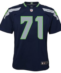 Alternative view of Walter Jones Seattle Seahawks Youth Nike Retired Game Jersey - Navy Blue