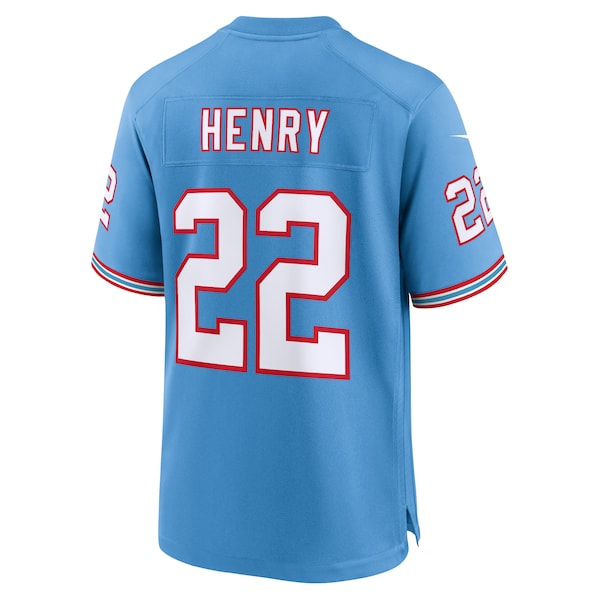 Derrick Henry Tennessee Titans Nike Youth Game Jersey - Light Blue/Navy/White - Image 4
