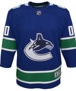 Alternative view of Vancouver Canucks Youth Premier Custom Jersey - Blue