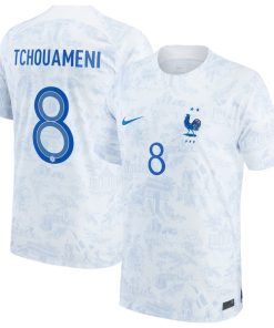 Aur¨¦lien Tchouam¨¦ni France National Team Nike 2022/23 Replica Away Jersey - White
