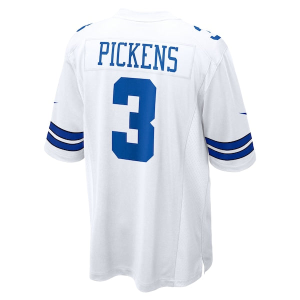 George Pickens Dallas Cowboys Nike Game Jersey - White/Navy - Image 2