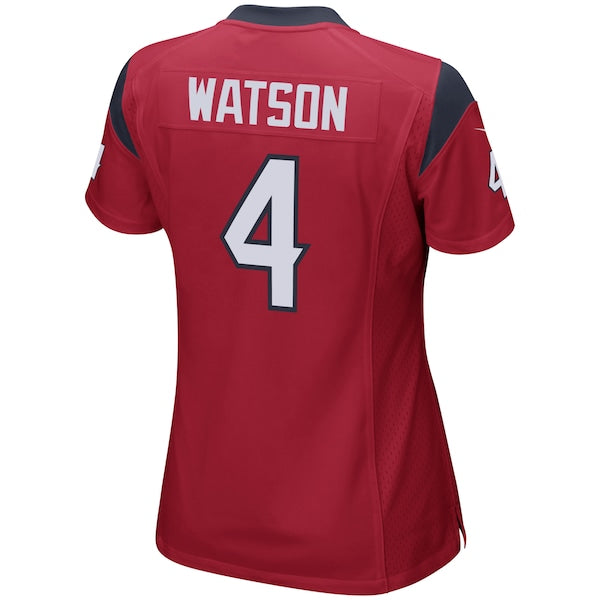 Deshaun Watson Houston Texans Nike Women's Team Color Game Jersey - Red - Image 3