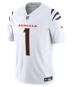 Alternative view of Ja'Marr Chase Cincinnati Bengals Nike Vapor F.U.S.E. Limited Jersey - White