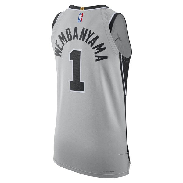Victor Wembanyama San Antonio Spurs Jordan Brand Unisex Authentic Jersey - Statement Edition - Gray - Image 5