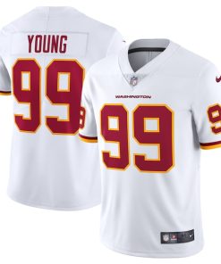 Chase Young Washington Football Team Nike Vapor Limited Jersey - White