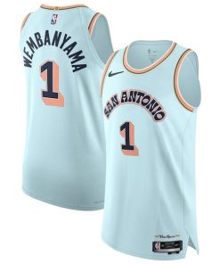 Victor Wembanyama San Antonio Spurs Nike 2024/25 Authentic Player Jersey - City Edition - Light Blue