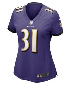 Alternative view of Jamal Lewis Baltimore Ravens Nike Women's Game Retired Player Jersey - Purple