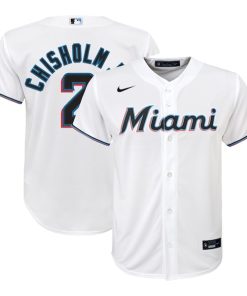 Jazz Chisholm Jr. Miami Marlins Nike Youth Home Replica Player Jersey - White