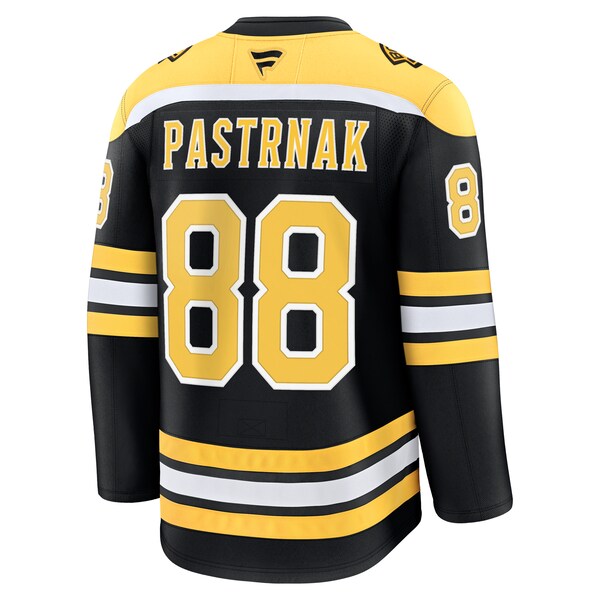David Pastrnak Boston Bruins Home Premium Jersey - Black/White - Image 4