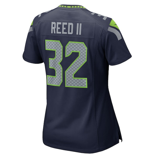 Jerrick Reed II Seattle Seahawks Nike Women's Team Game Jersey - College Navy/Navy - Image 4
