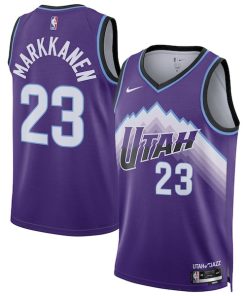 Lauri Markkanen Utah Jazz Nike Unisex Swingman Jersey - Icon Edition - Purple