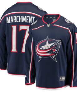 Mason Marchment Columbus Blue Jackets  Home Premier Breakaway Player Jersey - Navy