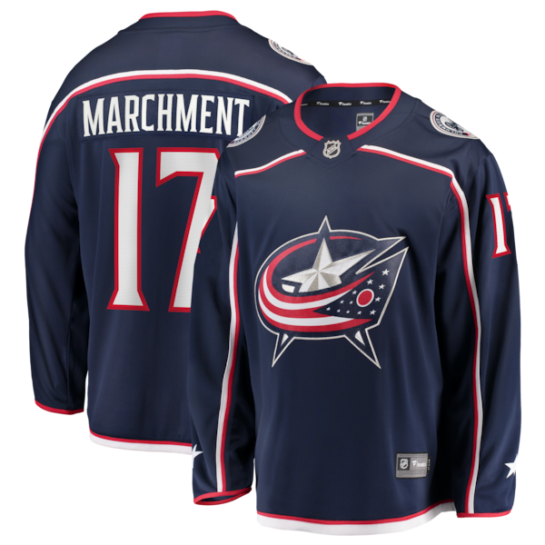 Mason Marchment Columbus Blue Jackets Home Premier Breakaway Player Jersey - Navy