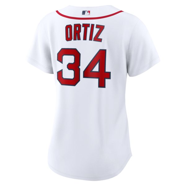 David Ortiz Boston Red Sox Nike Women's Home Replica Player Jersey - White - Image 3
