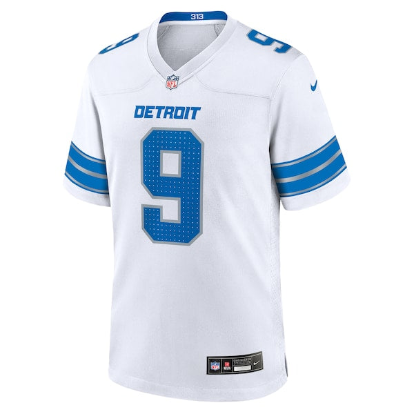 Jameson Williams Detroit Lions Nike White Game Jersey - White/Blue - Image 6
