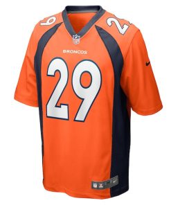 Alternative view of JaQuan McMillian Denver Broncos Nike Team Game Jersey -  Orange