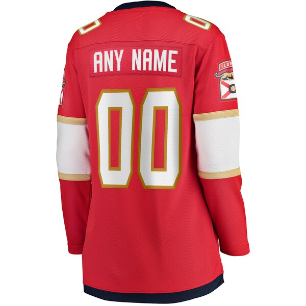 Florida Panthers Women's Home 2024 Stanley Cup Champions Breakaway Custom Jersey?ยจC Red - Image 3