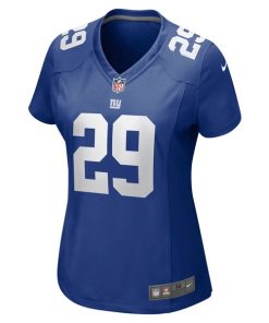 Alternative view of Xavier McKinney New York Giants Nike Women's Game Jersey - Royal