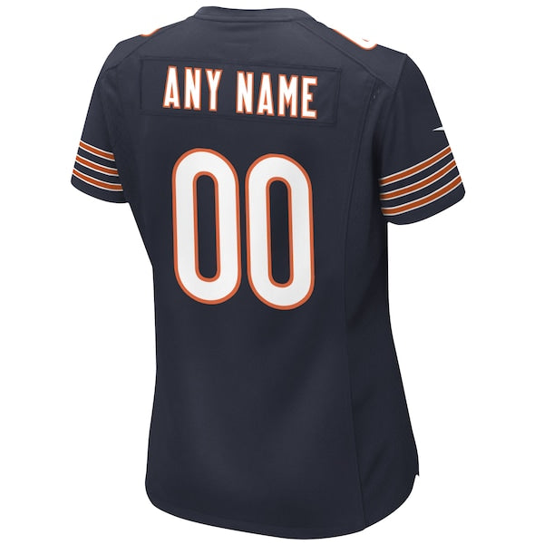 Chicago Bears Nike Women's Custom Game Jersey - Navy - Image 3