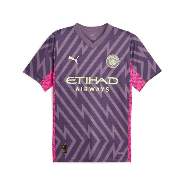 Manchester City Puma 2023/24 Replica Short Sleeve Goalkeeper Jersey - Purple - Image 2