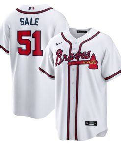 Chris Sale Atlanta Braves Nike Home Replica Jersey - White