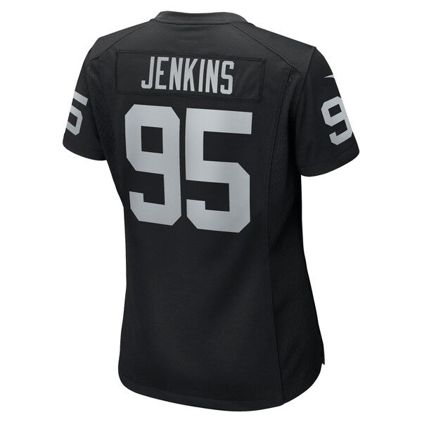 John Jenkins Las Vegas Raiders Nike Women's Game Jersey - Black - Image 3