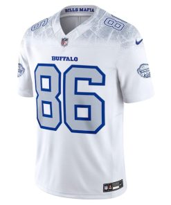 Alternative view of Dalton Kincaid Buffalo Bills Nike 2025 Rivalries Collection Limited Jersey - White