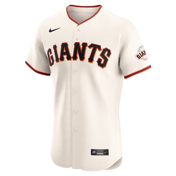 San Francisco Giants Nike Home Elite Custom Jersey - Cream - Image 2
