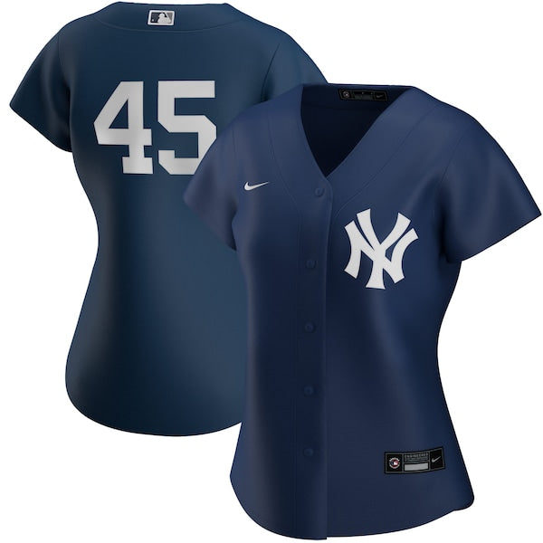 Gerrit Cole New York Yankees Nike Women's Alternate Replica Player Jersey - Navy/White - Image 2