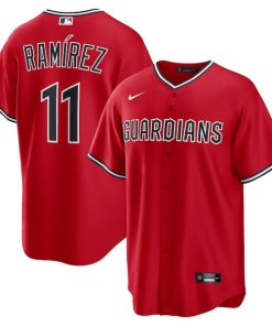 Jos¨¦ Ram¨ªrez Cleveland Guardians Nike Alternate 2 Replica Jersey - Red/Navy