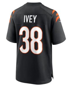 Alternative view of DJ Ivey Cincinnati Bengals Nike Team Game Jersey -  Black