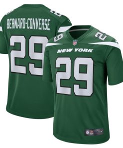 Jarrick Bernard Converse New York Jets Nike  Game Jersey - Gotham Green