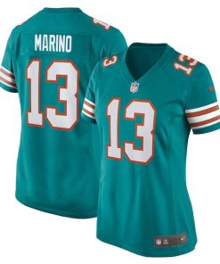 Dan Marino Miami Dolphins Nike Women's Retired Player Jersey - Aqua