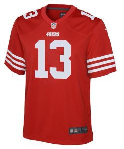 Alternative view of Brock Purdy San Francisco 49ers Nike Youth Game Jersey - Scarlet