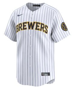 Alternative view of Milwaukee Brewers Nike  Alternate Limited Jersey?¨C White