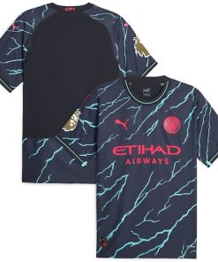 Manchester City Puma 2023/24 Third Authentic Jersey - Navy