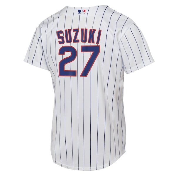 Seiya Suzuki Chicago Cubs Nike Youth Home Replica Player Jersey - White - Image 3