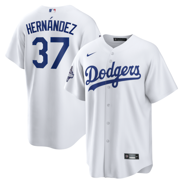 Teoscar Hern¨¢ndez Los Angeles Dodgers Nike 2025 World Series Champions Home Replica Jersey - White