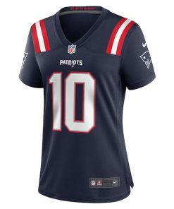 Alternative view of Drake Maye New England Patriots Nike Women's 2024 NFL Draft First Round Pick Player Game Jersey - Navy