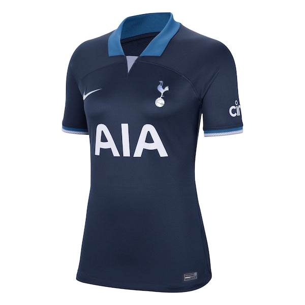 Son Heung-Min Tottenham Hotspur Nike Women's 2023/24 Away Stadium Replica Player Jersey - Navy/Tan/White - Image 3