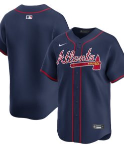 Atlanta Braves Nike Alternate Limited Jersey?¨C Navy