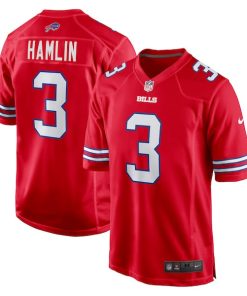 Damar Hamlin Buffalo Bills Nike Alternate Game Jersey - Red