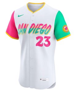 Alternative view of Fernando Tatis Jr. San Diego Padres Nike City Connect Elite Jersey - White