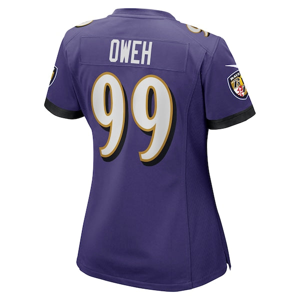 Odafe Oweh Baltimore Ravens Nike Women's Game Jersey - Purple - Image 3