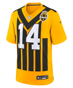 Alternative view of George Pickens Pittsburgh Steelers Nike Alternate Game Jersey -  Gold